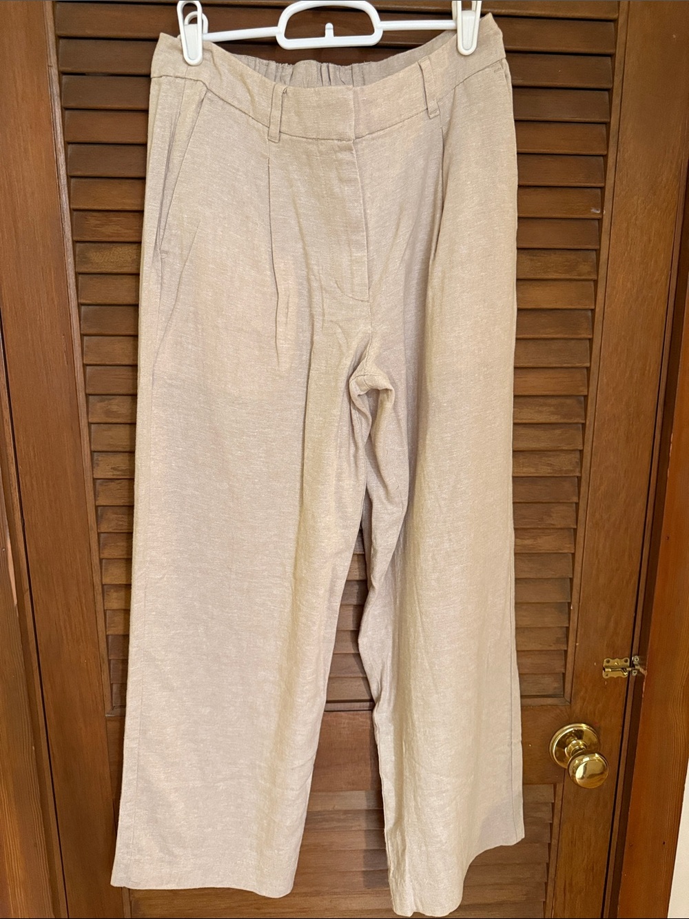 Old Navy Taylor extra high rise Wide-Leg linen blend Trousers